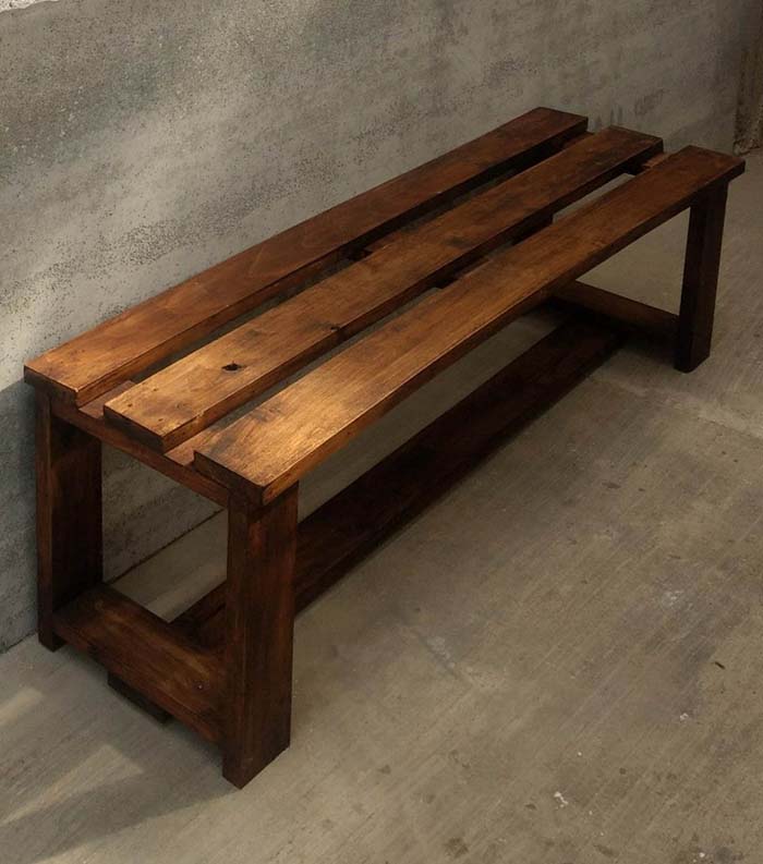 dóng ghế dài gỗ pallet